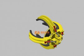 四抓机械手抓 3D模型