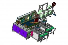 二代口罩机一拖二平面型_全自动非标机械