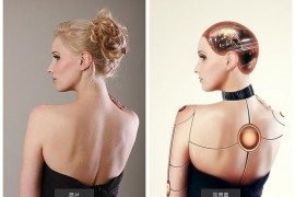 PS进阶教程！手把手教你合成超有范的美女机器人(图文教程)