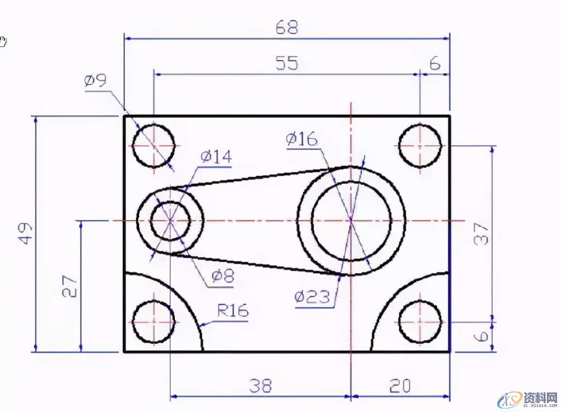 24张CAD练习图纸,数控新手到老司机的进阶之路,模具设计,电商,培训学校,数控,非标,第23张 24张CAD练习图纸,数控新手到老司机的进阶之路,24张CAD练习图纸,数控新手到老司机的进阶之路,模具设计,电商,培训学校,数控,非标,第23张