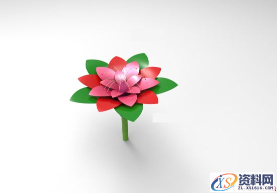 CAD建模鲜花(图文教程),CAD绘制三维鲜花教程561.png,如图,旋转,绘制,步骤,二维,第15张