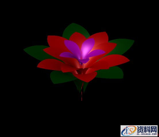 CAD建模鲜花(图文教程),CAD绘制三维鲜花教程434.png,如图,旋转,绘制,步骤,二维,第10张