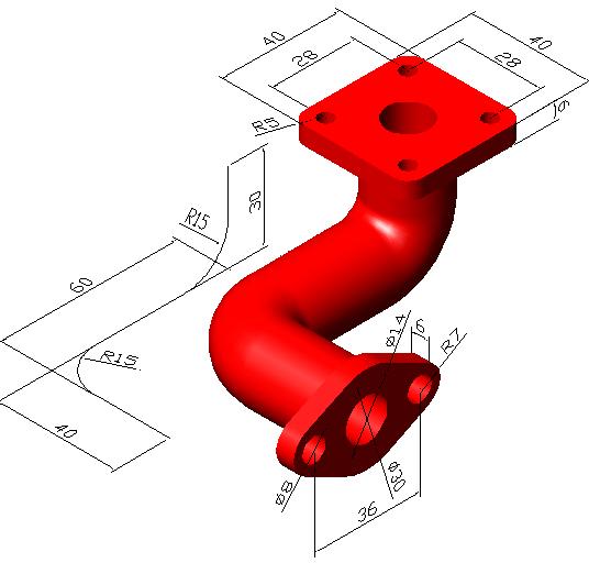 几个经典的AutoCAD三维建模习题（图文教程）,几个经典的AutoCAD三维建模习题,三维,建模,习题,AutoCAD,经典,第1张
