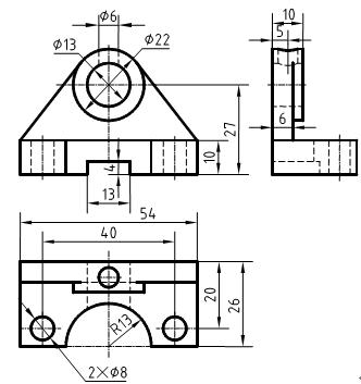 CAD绘图技能实验(三)设置尺寸标注样式、创建样板图(图文教程) ...,三视图,保存,文件,标注,样板,第1张 CAD绘图技能实验(三)设置尺寸标注样式、创建样板图(图文教程) ...,CAD绘图技能实验(三)设置尺寸标注样式、创建样板图,三视图,保存,文件,标注,样板,第1张