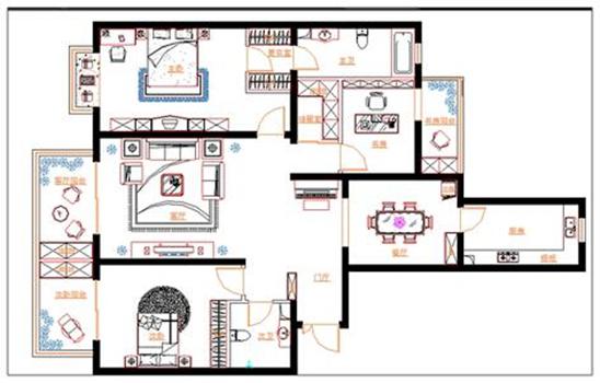 在平面设计中室内装饰设计时都有哪些CAD施工图,第2张 在平面设计中室内装饰设计时都有哪些CAD施工图,室内装饰设计时都有哪些CAD施工图,第2张