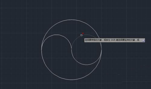 中望CAD怎么画一个黑白太极图形(图文教程),图形,教程,第4张 中望CAD怎么画一个黑白太极图形(图文教程),中望CAD怎么画一个黑白太极图形,图形,教程,第4张