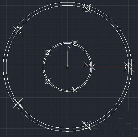 中望CAD如何绘制轮盘平面图(图文教程),平面图,绘制,教程,第4张 中望CAD如何绘制轮盘平面图(图文教程),CAD如何绘制轮盘平面图,平面图,绘制,教程,第4张