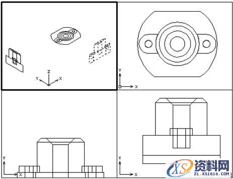 中望CAD2018：新增轮廓功能让三维图形快速转换为二维平面图（图文教程） ...,03.jpg,三维,二维,图形,视口,功能,第3张