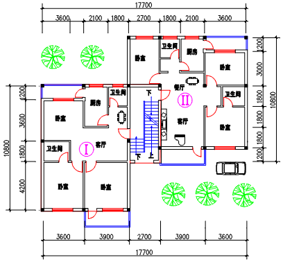中望CAD应用基础-(10)图块、属性及外部参照(图文教程)第10章 图块、属性及外部参照,参照,外部,属性,基础,第16张 中望CAD应用基础-(10)图块、属性及外部参照(图文教程)第10章 图块、属性及外部参照,C型平面图加树,参照,外部,属性,基础,第16张