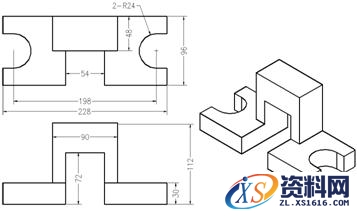 各种CAXA二维截面轮廓的绘制练习图,二维,绘制,第8张 各种CAXA二维截面轮廓的绘制练习图,CAXA练习图,二维,绘制,第8张