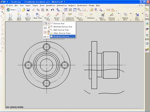 UG如何创建局部剖视图(图文教程),视图,选择,主视图,剖视图,第7张 UG如何创建局部剖视图(图文教程),UG如何创建局部剖视图,视图,选择,主视图,剖视图,第7张