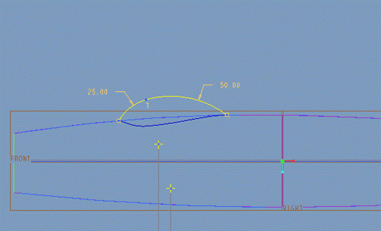 Pro/E软件创建飞机模型操作步骤,单击,如图,曲面,完成,第21张 Pro/E软件创建飞机模型操作步骤,Pro/E软件创建飞机模型,单击,如图,曲面,完成,第21张