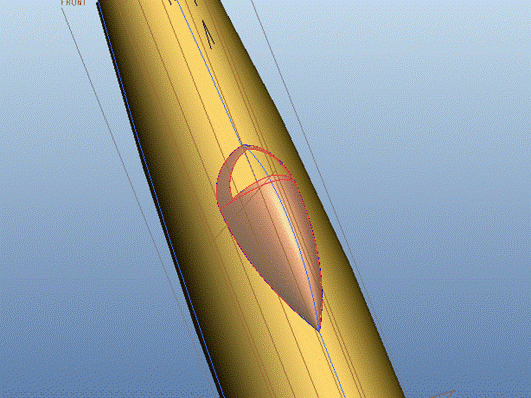 Pro/E软件创建飞机模型操作步骤,单击,如图,曲面,完成,第42张 Pro/E软件创建飞机模型操作步骤,Pro/E软件创建飞机模型,单击,如图,曲面,完成,第42张
