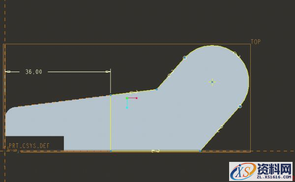 一种支座零件的Pro/E零件建模教程(图文教程),零件,命令,拉伸,直径,创建,第8张 一种支座零件的Pro/E零件建模教程(图文教程),一种支座零件的Pro/E零件建模教程,零件,命令,拉伸,直径,创建,第8张