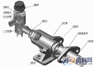 典型机械零部件制图实例-柱塞泵,制图,实例,第1张 典型机械零部件制图实例-柱塞泵,典型零部件机械制图实例-柱塞泵,制图,实例,第1张