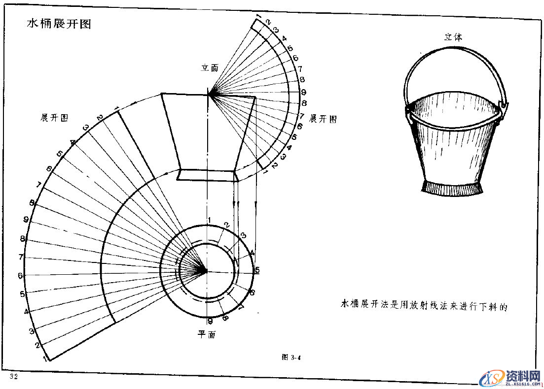 钣金展开实例—圆锥体展开图(图文教程),实例,第4张 钣金展开实例—圆锥体展开图(图文教程),钣金展开实例—圆锥体展开图,实例,第4张