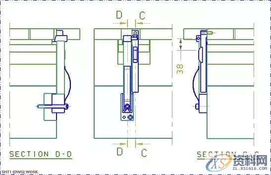 塑胶模具设计中扣机的结构及应用方法,模具设计,塑胶,结构,第4张 塑胶模具设计中扣机的结构及应用方法,模具设计,塑胶,结构,第4张