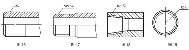 机械制图标准学习-螺纹及螺纹紧固件画法(图文教程),螺纹,画法,制图,第11张 机械制图标准学习-螺纹及螺纹紧固件画法(图文教程),机械制图标准学习-螺纹及螺纹紧固件画法,螺纹,画法,制图,第11张