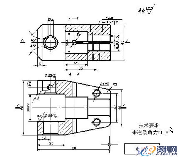 机械制图期末测试(图文教程),制图,教程,第6张 机械制图期末测试(图文教程),机械制图期末测试,制图,教程,第6张