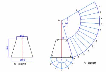 展开图的原理与展开图的画法(图文教程),画法,教程,第11张 展开图的原理与展开图的画法(图文教程),展开图的原理与展开图的画法,画法,教程,第11张