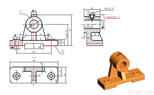 零件图的画法(图文教程),画法,零件,教程,第28张 零件图的画法(图文教程),零件图的画法,画法,零件,教程,第28张