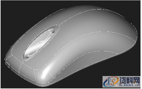 塑胶模具设计:逆向工程在鼠标外壳快速设计与制造中的应用 ...,模具设计,塑胶,第3张 塑胶模具设计:逆向工程在鼠标外壳快速设计与制造中的应用 ...,图2 重构曲面,模具设计,塑胶,第3张