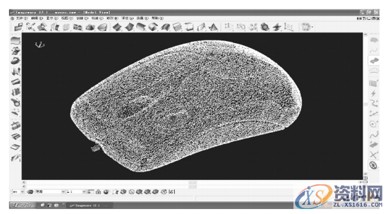 塑胶模具设计:逆向工程在鼠标外壳快速设计与制造中的应用 ...,模具设计,塑胶,第1张 塑胶模具设计:逆向工程在鼠标外壳快速设计与制造中的应用 ...,图1 点云信息,模具设计,塑胶,第1张