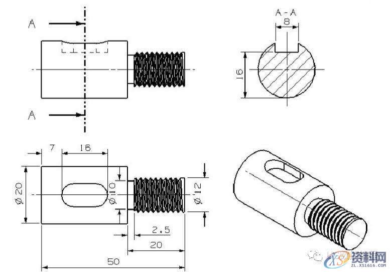 CNC数控编程——UG编程画图建模图纸分享，收藏后再也不用担心没有练习图啦！ ...,画图,建模,图纸,数控,第9张