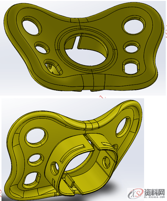 塑胶模具设计:蝶形支架面壳注塑模设计技巧,模具设计,塑胶,第1张