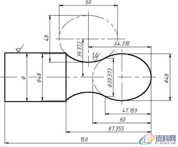 数控编程的特殊曲线的车削编程特殊曲线的数控车削编程,数控,曲线,第2张 数控编程的特殊曲线的车削编程特殊曲线的数控车削编程,特殊曲线的数控车削编程,数控,曲线,第2张