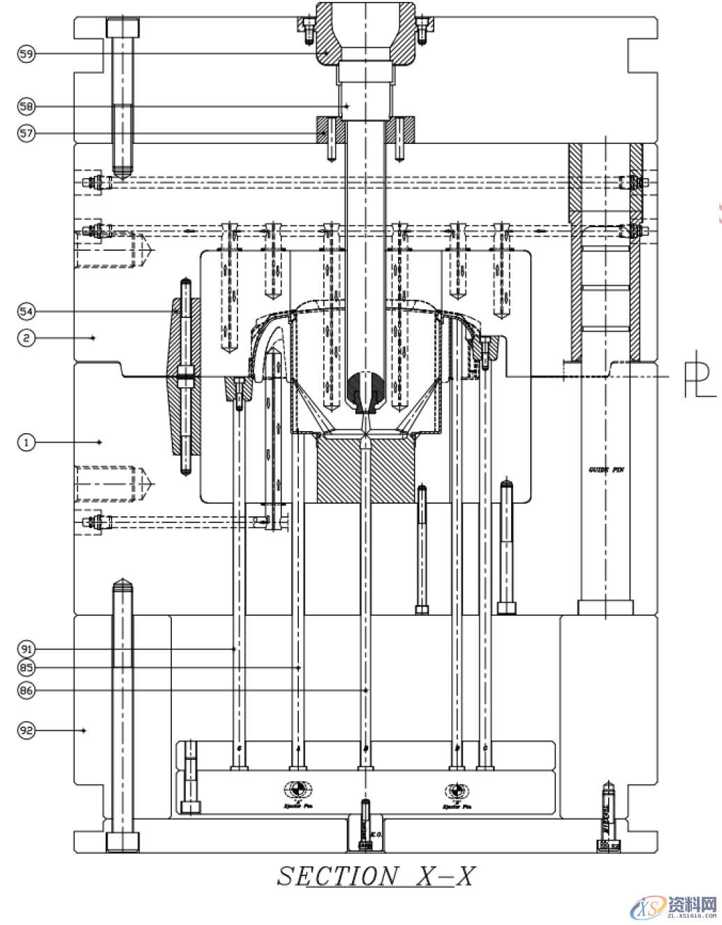 镶件拆分式注塑模具设计：复杂的吸尘器上盖设计,模具设计,注塑,第5张