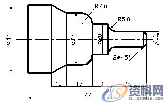 数控加工编程实例，需要的请收藏!,数控加工编程实例，需要的请收藏!,工件,精加工,第4张
