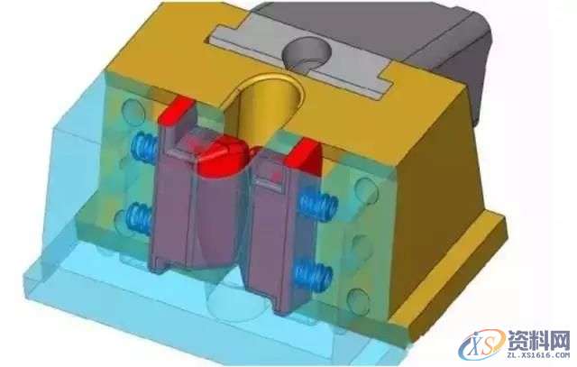 天线共塑,行位先复位经典巧妙模具结构,塑件,模具设计,第5张 天线共塑,行位先复位经典巧妙模具结构,天线共塑,行位先复位经典巧妙模具结构,塑件,模具设计,第5张