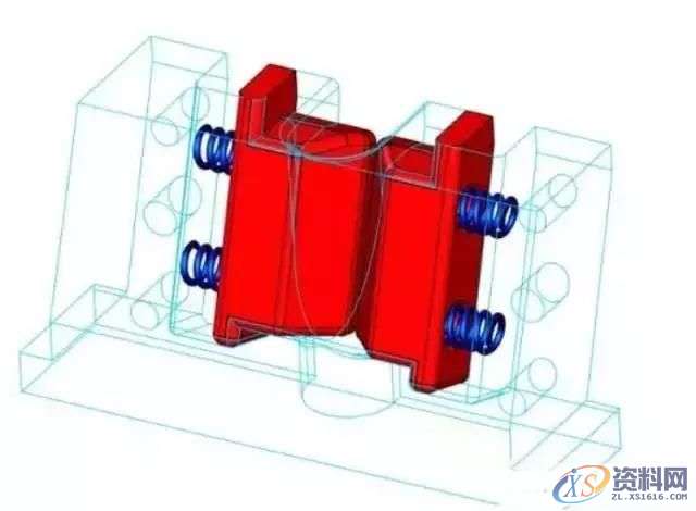 天线共塑,行位先复位经典巧妙模具结构,塑件,模具设计,第7张 天线共塑,行位先复位经典巧妙模具结构,天线共塑,行位先复位经典巧妙模具结构,塑件,模具设计,第7张