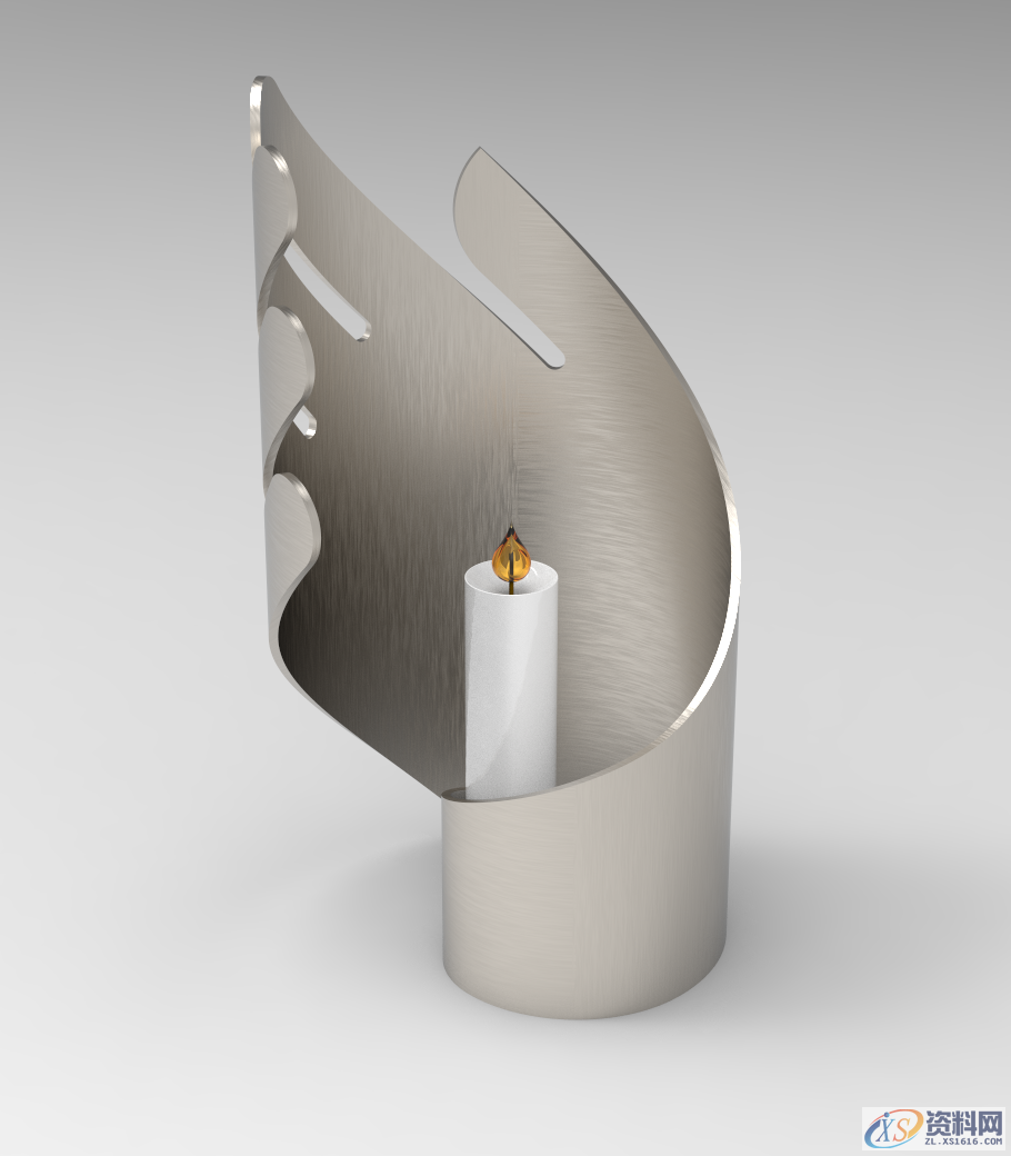 UG塑胶模具设计绘制一个创意手遮蜡烛台，真好看,创意,模具设计,绘制,塑胶,第1张