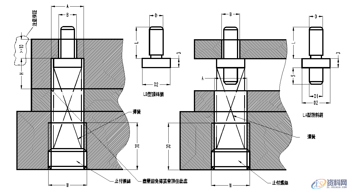 五金模具设计标准规范:“顶料销”选用形式规范释义!,模具设计,第2张 五金模具设计标准规范:“顶料销”选用形式规范释义!,模具设计,第2张