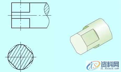 干货的机械制图中的各种简化画法,赶紧来看看吧!,画法,投影,第8张 干货的机械制图中的各种简化画法,赶紧来看看吧!,画法,投影,第8张