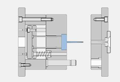 分享50个常见的模具结构动图,一目了然,分型,机构,侧向,脱模,第3张 分享50个常见的模具结构动图,一目了然,分型,机构,侧向,脱模,第3张