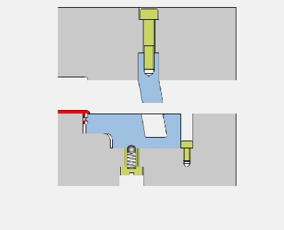 分享50个常见的模具结构动图,一目了然,分型,机构,侧向,脱模,第14张 分享50个常见的模具结构动图,一目了然,分型,机构,侧向,脱模,第14张