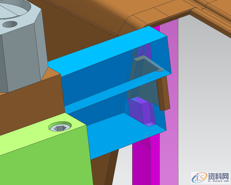这样的卡扣看起来简单,而且还需要滑块+斜顶才能正常脱模! ...,样式,模具设计,电商,培训学校,主视图,第7张 这样的卡扣看起来简单,而且还需要滑块+斜顶才能正常脱模! ...,这样的卡扣看起来简单,而且还需要滑块+斜顶才能正常脱模!,样式,模具设计,电商,培训学校,主视图,第7张