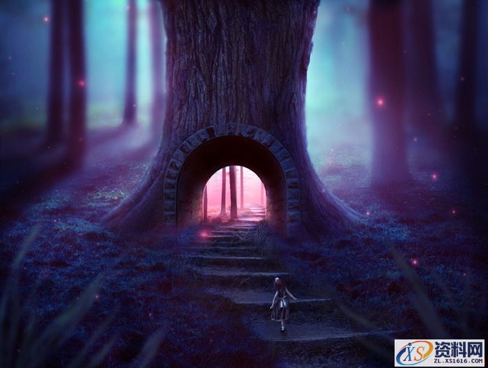 PS合成小孩走入奇幻森林场景教程(图文教程),设计,一般,选择,第1张 PS合成小孩走入奇幻森林场景教程(图文教程),PS合成小孩走入奇幻森林场景教程,设计,一般,选择,第1张