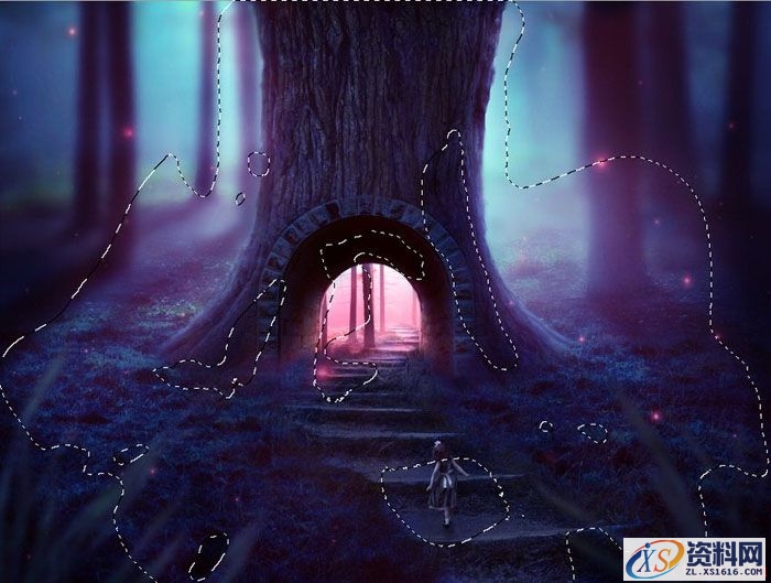 PS合成小孩走入奇幻森林场景教程(图文教程),设计,一般,选择,第77张 PS合成小孩走入奇幻森林场景教程(图文教程),PS合成小孩走入奇幻森林场景教程,设计,一般,选择,第77张