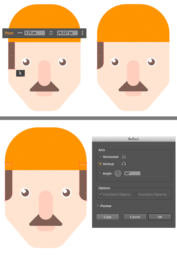 教你绘制扁平化风格的卡通人物肖像(图文教程),d7a756933f3932f87574be1867c3.jpg,设计,用于,选择,第11张