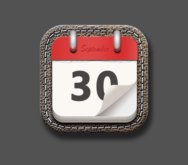 PS教程!教你绘制一枚经典的写实日历图标(图文教程),采用,选择,这个,第73张 PS教程!教你绘制一枚经典的写实日历图标(图文教程),PS教程!教你绘制一枚经典的写实日历图标,采用,选择,这个,第73张