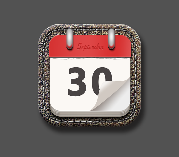 PS教程!教你绘制一枚经典的写实日历图标(图文教程),采用,选择,这个,第80张 PS教程!教你绘制一枚经典的写实日历图标(图文教程),PS教程!教你绘制一枚经典的写实日历图标,采用,选择,这个,第80张