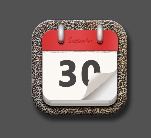 PS教程!教你绘制一枚经典的写实日历图标(图文教程),采用,选择,这个,第59张 PS教程!教你绘制一枚经典的写实日历图标(图文教程),PS教程!教你绘制一枚经典的写实日历图标,采用,选择,这个,第59张