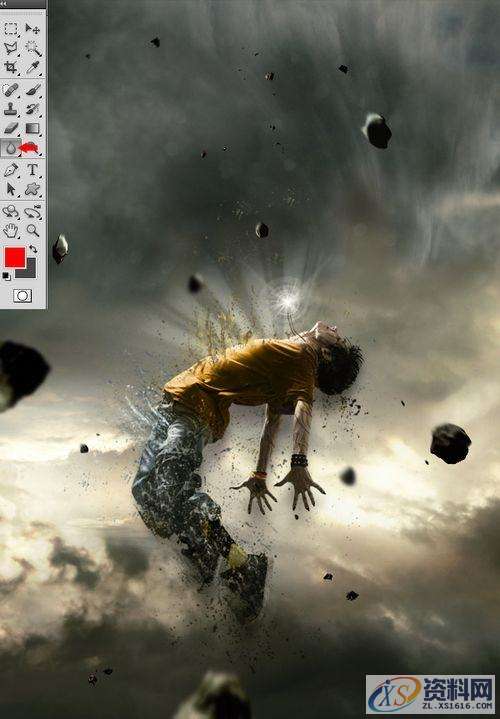 PS特效教程：打造人物图片分解消失的效果,采用,设计,产品,第17张