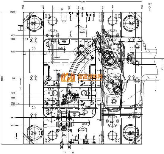 塑胶模具设计之超复杂的冷却弯管圆弧抽芯方案,圆弧,模具设计,冷却,塑胶,第4张 塑胶模具设计之超复杂的冷却弯管圆弧抽芯方案,圆弧,模具设计,冷却,塑胶,第4张