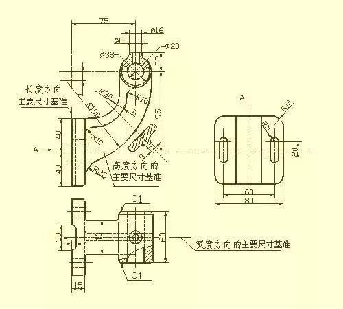 设计法宝:CAD、proe、SW机械制图之零件图的尺寸标注法,设计,结构,加工,第3张 设计法宝:CAD、proe、SW机械制图之零件图的尺寸标注法,设计,结构,加工,第3张